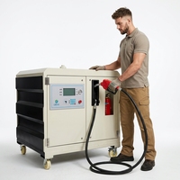 Station-service mobile portable antidéflagrante de 1000 L – Mini station de ravitaillement avec réservoir de carburant