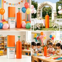 Cylindre de gaz He compact et jetable de 0,6 L en stock dans l'entrepôt turc pour petits ballons