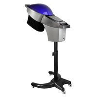 Le vapeur professionnel de cheveux de brume de micro de l'ozone O3 avec la LED rouge/bleue de salon allume la caractéristique de vapeur de traitement de cheveux