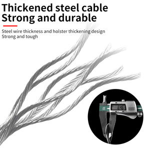 क्विंसिन मोटरसाइकिल एंटी चोरी लॉक बाइक लॉक 4 अंकों का साइकिल केबल संयोजन लॉक - Product Image 4