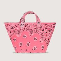 Mini panier réutilisable en gros, cadeau pour elle, sac fourre-tout de plage brodé, sac fourre-tout personnalisé à motif cachemire