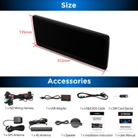 XTRONS Radio de coche Android 13 DE 12,3 pulgadas para Mercedes A W176 CLA C117 GLA X156 G W463 Pantalla Carplay 4G LTE Android AutoRadio