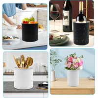 Porte-couverts de cuisine multi-usages en acier inoxydable pour la table Organisateur de couverts Porte-ustensiles Porte-vaisselle en métal Caddy