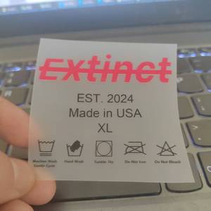 Quần Áo nhãn vá tùy chỉnh kim loại dập nổi logo dệt với TPU vá quần áo - Product Image 3