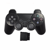 Manette de jeu sans fil 2,4 GHz pour console PS2, joystick avec double vibration, manette sans fil