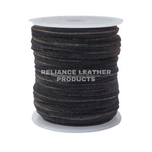 Cordón de Cuero Genuino de Gamuza Plana de Primera Calidad al por Mayor de Reliance Leather, Directo de Fábrica en Uttar Pradesh, Componentes de Joyería Suaves y Duraderos - Product Image 2