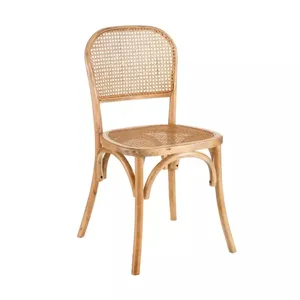 Mrs woides cadeira de madeira sólida, cadeira de madeira sólida empilhável, para festa de casamento ao ar livre, vintage