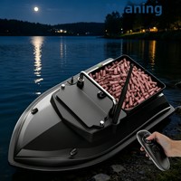 Bateau de pêche télécommandé électrique haute puissance V050 avec distributeur d'appâts, GPS, matériau ABS, sondeur de poissons, modèle Raptor, portée 500m