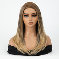 Venta al por mayor DEPONE Peluca de monofilamento con encaje invisible precortado, pelucas frontales de fibra capilar Futura-Hair para mujer
