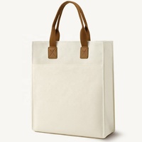 Sac de shopping en toile personnalisé avec logo, sac fourre-tout en toile épaisse avec fermeture éclair, design pliable, taille mini pour étudiants