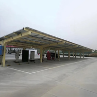 Baichuan Enerji Özelleştirilebilir Alüminyum Tek Kolonlu Otopark Araç Braketi Ticari Güneş Enerjisi Montaj Sistemi Sıcak Daldırma Galvanizli Güneş Paneli