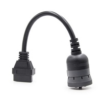 Cable adaptador J1939 de 9 pines a OBD2 de 16 Pines, herramienta de lector de código de camión de plástico para OBD1 a OBD2, versión de Software más nueva, 2 años de garantía