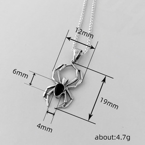 Collana con Ciondolo a Forma di Ragno Fantasma per Halloween, Gioiello Gotico da Donna per Festival - Product Image 5