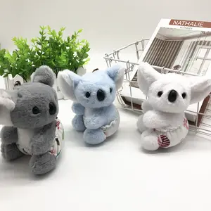 HOT 15cm Fralda Brinquedos De Pelúcia Koala Keychain Guardanapo Kola Stuffed Animal Plushies Kawaii Pingente Chaveiro Presente De Aniversário