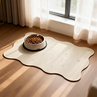 Tapis de salle à manger pour chien imperméable, résistant à l'huile et aux taches, en PVC facile à nettoyer