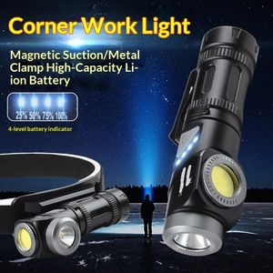 Hochleistungs-Arbeitslampe aus Aluminiumlegierung mit LED, 90 Grad Drehbar, Tragbare Multifunktions-Eckleuchte für den Außenbereich - Product Image 3