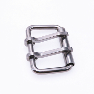 Twin Pin <b>Metal</b> <b>Roller</b> Buckles with Smooth Plated Finish for Webbing Straps Harnesses Belts and Leather Goods - Product Image 1