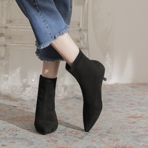 Botas de <span class=keywords><strong>Mujer</strong></span> 2026, Botines Sexys para Dama, Botas de Tacón Alto y Fino de Piel Sintética, Zapatos de Tacón para <span class=keywords><strong>Mujer</strong></span> - Product Image 3