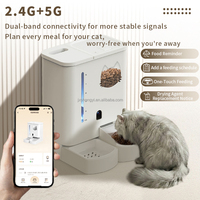 Fabriekshoge kwaliteit 5L Tuya APP-gestuurde WIFI-timer water- en voedseldispenser automatische kattenvoeder met nachtlampje