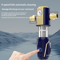 Pemurni Air Hailex Intelligent Pre-Filter Asli untuk Penggunaan Rumah Tangga, Sistem Backwash Air Keran, Filtrasi 40um, Laju Alir Besar