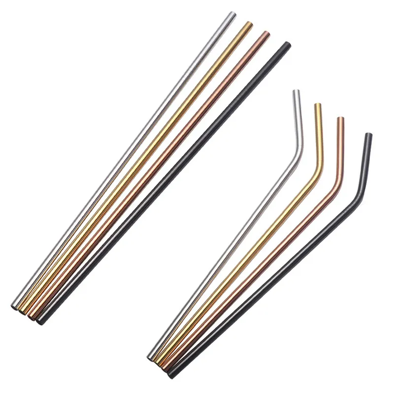 Reusable 304 Stainless Steel Straws Best Selling Metal Straws Halloween Bar Party Available Cocktail Accessories