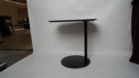 Table basse de salon moderne et minimaliste ADA, colonne unique, hauteur réglable par vérin à gaz, compatible ordinateur portable, cadre en MDF et métal