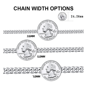 Corrente SC36 de Prata Esterlina 925 Joias de Hip Hop Colar de Corrente Cubana Robusta de 3,6 mm com Corte de Diamante para Homens e Mulheres - Product Image 4