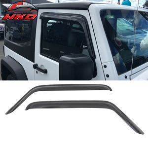 Visera acrílica para ventana, protector solar y contra la lluvia, compatible con Jeep Wrangler JK 2DR 07-18 - Product Image 1