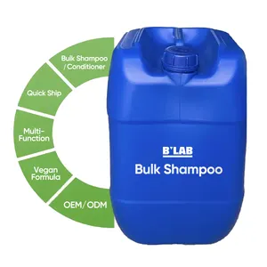 Shampoo orgânico em massa para salão de beleza, material primário de todos os tipos de cabelo, shampoo e condicionador para máquinas privadas