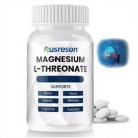 Comprimés de magnésium thréonate en vrac SPL OEM 2000 mg pour le sommeil, compléments alimentaires, capsules de magnésium L-thréonate 500 mg