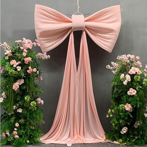 Grands nœuds papillon de luxe pour décorations de Noël et de mariage, nœuds géants en velours à suspendre au mur pour événements et fêtes de mariage - Product Image 6
