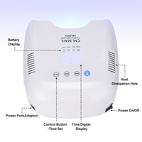 Lampe à ongles CMNAIL double UV/LED à piles avec capteur tactile pour tous les vernis gel, séchage rapide, sûre et hygiénique, manucure, garantie 1 an