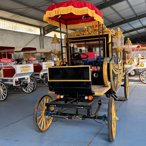 2025 Carrosse Royal Électrique à Quatre Roues Noir Sculpté pour Mariages et Visites Extérieures, Double Fonction - Product Image 4