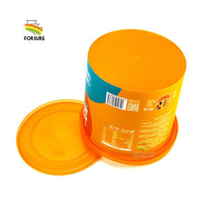 5L bonne qualité seau à biscuits en plastique écologique IML boîtes de rangement des aliments pop-corn contenants en plastique boîtes en plastique avec couvercles - Product Image 4