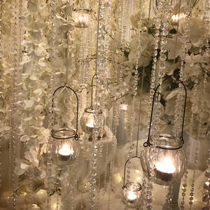 LK20191023-18 10mm Irisé clair AB cristal acrylique perles guirlande pour la décoration <span class=keywords><strong>de</strong></span> mariage - Product Image 5