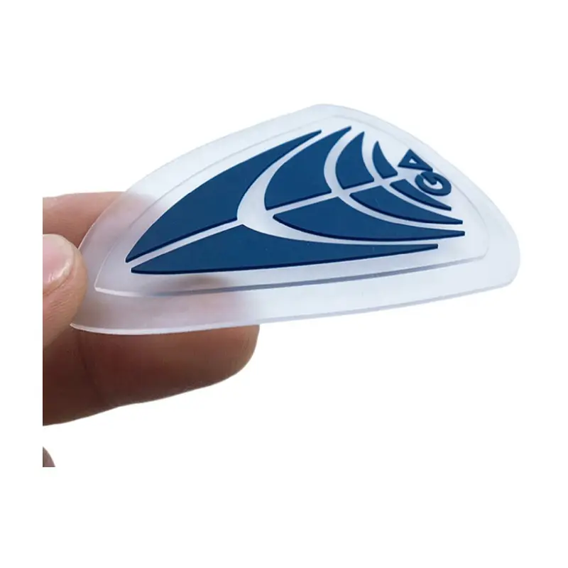 Custom Transparent PVC Rubber Label Sew on Embossed 3d Small Silicone Rubber Labels For Garments