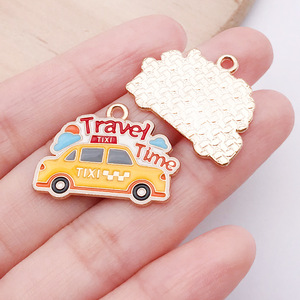 Pendentif en alliage de zinc émaillé coloré, motif 'Vacances en montagne', pour embellissement de journal de voyage - Product Image 5