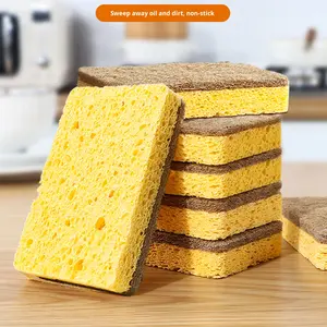 天然ココナッツパームキッチンココナッツシェルスポンジ食器洗いスポンジ両面ココナッツ食器洗いスポンジ - Product Image 4