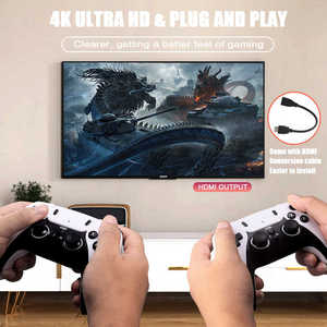Caja de consola de videojuegos GD10 pro caja de TV inteligente y juego de TV 4K HD PSP PS1 sistema <span class=keywords><strong>dual</strong></span> Set-Top Box casa <span class=keywords><strong>gamebox</strong></span> fábrica - Product Image 5
