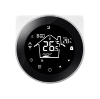 Elegante Sistema de Calefacción por Suelo Radiante HY312 con Termostato Inteligente y Sensores Internos y de Suelo, Compatible con TUYA