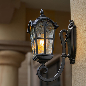 Cilindro LED Solar de estilo europeo, lámparas de pared para exteriores, impermeables para jardín, hogar, Villa, entrada, terraza, balcón - Product Image 2