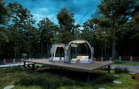Dôme géodésique transparent à 360 degrés, maison à bulles, imperméable, résistant aux UV, cabine de glamping, maison en dôme en polycarbonate