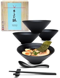Ensemble de bols en mélamine japonaise incassables et écologiques, personnalisables avec logo, pour <span class=keywords><strong>ramen</strong></span>, nouilles, soupes, salades, restaurants, empilables, haute qualité, pour fêtes - Product Image 4