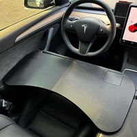 FRINS voiture pliable plateau de bureau accessoires polyvalent voiture bureau plateau Table pour Tesla ordinateur portable travail manger