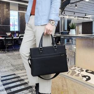 Custom Unisex 15 Inch <strong>Laptop</strong> <strong>Nylon</strong> Soft Briefcase Polyester Lining Lightweight Zipper Closure Waterproof Business Handbag Single - Product Image 6