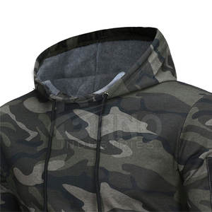 Temporada de otoño Sudaderas con capucha de gimnasio de alta calidad para hombres Diseño de cremallera informal hecho a medida Cómodo teñido liso con capucha - Product Image 5