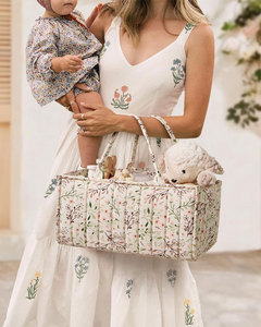 Baby Diaper Nappy Caddy Organizer Baby <b>Storage</b> Basket Caddy Organizer Newborn Essentials Baby Diaper Nappy Caddy Organizer - Product Image 5