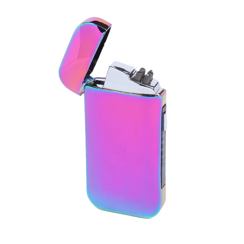 New Arrival Windproof Dual Arc USB Lighter Plasma X Electric Lighters Smoking Accessories with LED Power Display