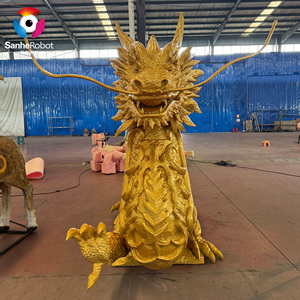 Zigong hecho a mano tamaño natural animatronic dragón estatua realista personalizado 5M dragón modelo interior niños público directo Venta de fábrica - Product Image 3