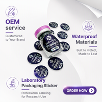 Etiquetas Personalizadas para Botellas de Péptidos de 5 ml, Etiquetas ODM con Impresión Impermeable para Fabricantes de Envases de Laboratorio